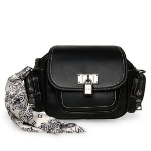 Steve Madden Crossbody Handbag with Scarf Accent